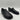 Franco Sarto Bocca Womens Black Leather Loafers US 8W - Very Good - Ufashion