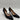 Kelly & Katie Black Leather DOrsay Pointed-Toe Heels 2.5" Slim Heel Size 6.5 - Very Good - Ufashion
