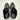 Journee Collection Clara Sneakers Womens Black Faux Leather Wedge Sneakers Sz 8 - Very Good - Ufashion