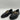 Steve Madden Black Gold Buckle Loafers Womens 6.5M Slip-On Man Made Material - Very Good - Ufashion