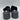 Steve Madden Slinky Black Slide Platform Shoes Women's Sandals Size 38 - Very Good - Ufashion