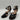 ADRIENNE VITTADINI Black Leather Strappy High Heel Sandals  Ankle Straps Size 6M - Like New - Ufashion