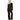 Cosabella Women's Bella Long Sleeve Top & Pants Pajamas Black/Ivory Petite Small - Ufashion