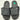 Mens Bass Black Slide Sandals With Adjustable Strap Size 8 Comfortable - Very Good - Ufashion