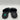 Mens Bass Black Slide Sandals With Adjustable Strap Size 8 Comfortable - Very Good - Ufashion