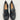 Womens Black Platform Lug Sole Loafers 9M By Crown Vintage Synthetic Upper - Very Good - Ufashion