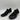 Calvin Klein Womens Black Slip-On Sneakers Size 9.5 Fabric & Leather Upper - Very Good - Ufashion