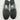 Calvin Klein Womens Black Slip-On Sneakers Size 9.5 Fabric & Leather Upper - Very Good - Ufashion