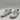 Reebok Womens White Leather Sneakers Size 8 With Green Accent & Rubber Sole - Very Good - Ufashion