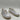 Reebok Womens White Leather Sneakers Size 8 With Green Accent & Rubber Sole - Very Good - Ufashion