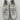 Reebok Womens White Leather Sneakers Size 8 With Green Accent & Rubber Sole - Very Good - Ufashion