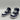 Adidas Kids High-Top Sneakers Navy & White Straps Size 8K - Very Good - Ufashion