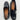 Barretos Womens Black Leather Block Heel Loafers 10M Gretel Slip-On Comfort Shoe - Very Good - Ufashion