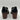 Barretos Womens Black Leather Block Heel Loafers 10M Gretel Slip-On Comfort Shoe - Very Good - Ufashion