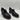 Barretos Womens Black Leather Block Heel Loafers 10M Gretel Slip-On Comfort Shoe - Very Good - Ufashion