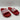 Adidas Adilette Shower Soccer Slides Mens 18 Red White 3-Stripes Logo Cloud Foam - Very Good - Ufashion