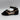 Journee Collection Women's Lana Scalloped Edge Ankle Strap Flats Black Size 7.5 - Very Good - Ufashion