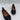 Lucky Brand Eikia Ballet Flats Womens Black Leather Back Zip Closed Toe Size 6.5 - Very Good - Ufashion
