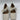 Journee Collection Women's Seralinn Bow Square Toe Flats, Beige, 8 M - Like New - Ufashion
