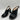 Naturalizer Mason Womens Black Slingback Heeled Sandals Peep Toe Size 8.5W - Very Good - Ufashion
