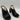 Naturalizer Mason Womens Black Slingback Heeled Sandals Peep Toe Size 8.5W - Very Good - Ufashion