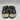 Alexander McQueen Double Buckle Black Leather Shearling Slide Sandals Wmns 37 - Very Good - Ufashion