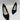 Marc Fisher Women's Suede Caitlin Pointed Toe Block Heel Pump Navy Size 9 M - Like New - Ufashion