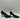 Karl Lagerfeld ROULLE Black Leather Pointy Toe Slip On High Heels Womens 7.5M/38 - Very Good - Ufashion