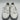 Off White Women’s Vulc Sneaker White/Grey/Beige Size 38 - Very Good - Ufashion