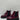 Karl Lagerfeld Women Patent Leather Chelsea Booties Plum Size 7M/37.5 - Very Good - Ufashion