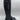 INC Womens Black Fawne Round Toe Stacked Heel Zip-Up Leather Riding Boot Size 5M - Like New - Ufashion