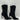 Alexandre Birman Black Suede Pointed Toe Side Zip High Heel Mid Calf Boots 36.5 - Very Good - Ufashion