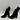 BCBGeneration ALLY Black Suede Pointed Toe Side Zip Block Heel Ankle Boots, 6B - Very Good - Ufashion
