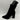 BCBGeneration ALLY Black Suede Pointed Toe Side Zip Block Heel Ankle Boots, 6B - Very Good - Ufashion