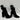 BCBGeneration ALLY Black Suede Pointed Toe Side Zip Block Heel Ankle Boots, 6B - Very Good - Ufashion