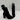 BCBGeneration ALLY Black Suede Pointed Toe Side Zip Block Heel Ankle Boots, 6B - Very Good - Ufashion