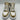 Christian Dior D-PLAYER White/Gold Lace Up High Top Sneakers Men’s Size 39 - Very Good - Ufashion