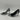 Saint Laurent Zoe Metallic Silver Pointed Toe High Heels Women’s Size 37.5 - Very Good - Ufashion