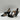 Gianvito Rossi Black Leather Open Toe Cone Heel Slingback Sandals Women’s 37.5 - Very Good - Ufashion