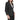 NWT Women Calvin Klein One-Button Jacket with Ruched Sleeve Color Black Size 14 - Ufashion