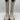 Women’s LANE Lexington Boots Ceramic Crackle White Ecru Leather Size 8.5 - Very Good - Ufashion