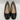 Steve Madden SMYTH Black Leather Cap Toe Block Heel Slip On Pumps, Size 8.5M - Very Good - Ufashion
