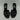 Saint Laurent TRIBUTE 85 Black Leather Open Toe High Heel Mules, Size 36.5 - Very Good - Ufashion
