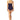 Anne Cole Asymmetrical Shirred Mesh Insert One-Piece Navy White 14 - Ufashion