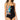 Anne Cole Tunnel Blouson Front Keyhole One-Piece Black 6 - Ufashion