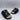 Alexander McQueen Double Buckle Black Leather Shearling Slide Sandals Men’s 37 - Very Good - Ufashion