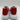 Alexander McQueen COURT TRAINER White/Red Leather Lace Up Sneakers Men Size 40J - Very Good - Ufashion
