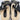 Alexander McQueen Double Buckle Black Leather Shearling Slide Sandals Men’s 37 - Very Good - Ufashion