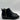 Journee Womens ELLIS Bootie Gold Zipper Pinholes Almond Block Black Size 8.5M - Very Good - Ufashion