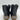 Sperry Women's Saltwater Quilted Nylon Duck Boot Black Side Zip Size 6.5 - Very Good - Ufashion